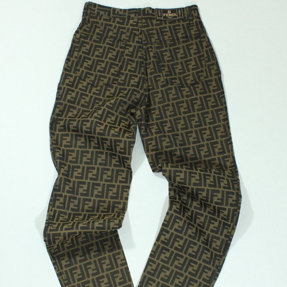 vintage fendi zucca pants